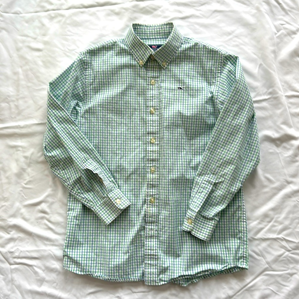 Vineyard Vines Boys Whale Shirt Size Medium (12-14)